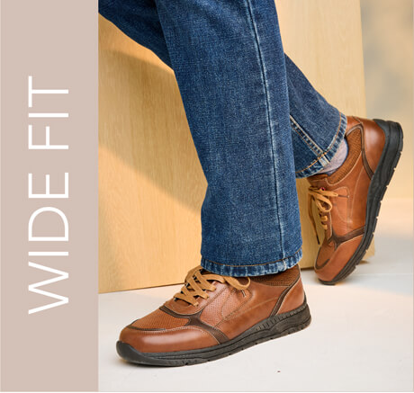 Shop Men's Wide Fit Footwear